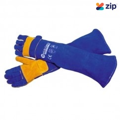Weldclass 8-WGP01 - Promax Platinum Blue 680mm Xtended-cuff Kevlar Sewn Welding Gloves